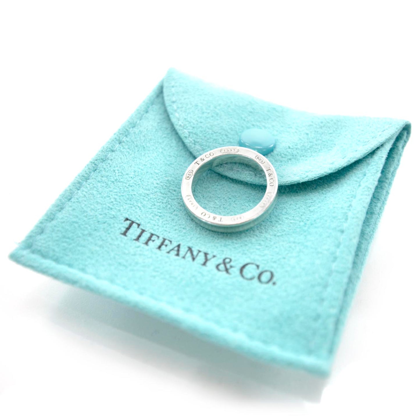 Sterling Silver 3 Diamond 1837 Ring 6