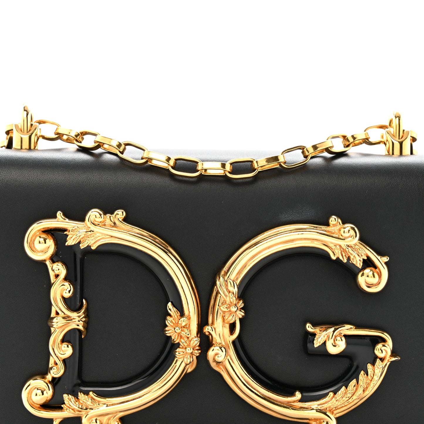 Nappa DG Girls Shoulder Bag Black