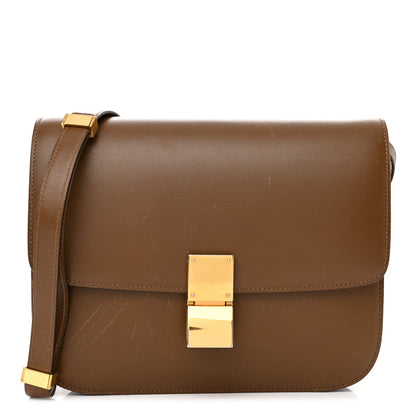 Celine Smooth Calfskin Medium Classic Box Flap Bag Camel 1 of 18