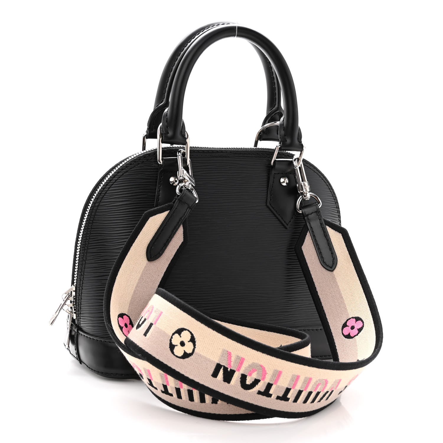 Louis Vuitton Epi Jacquard Alma BB Black 3 of 9