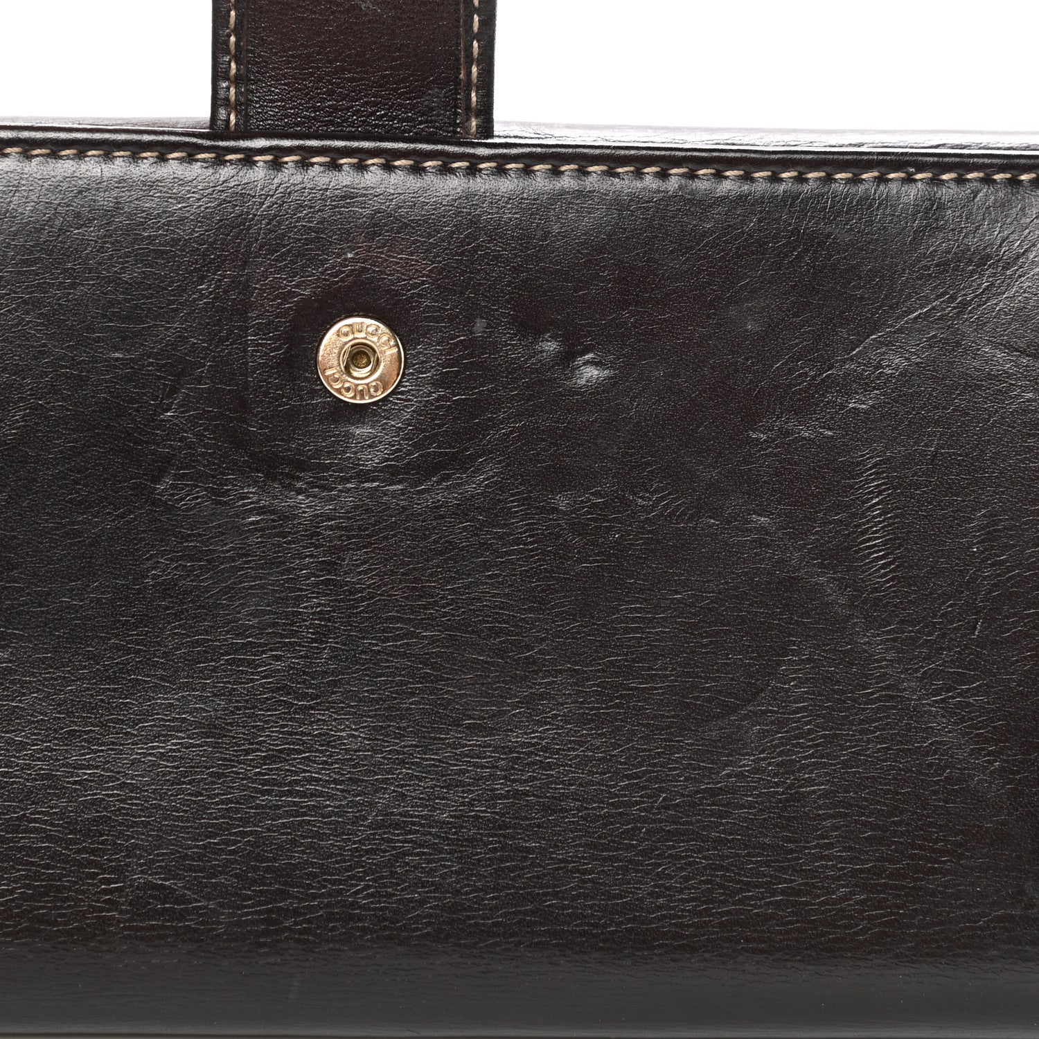Gucci Calfskin Britt Continental Wallet Brown 8 of 11