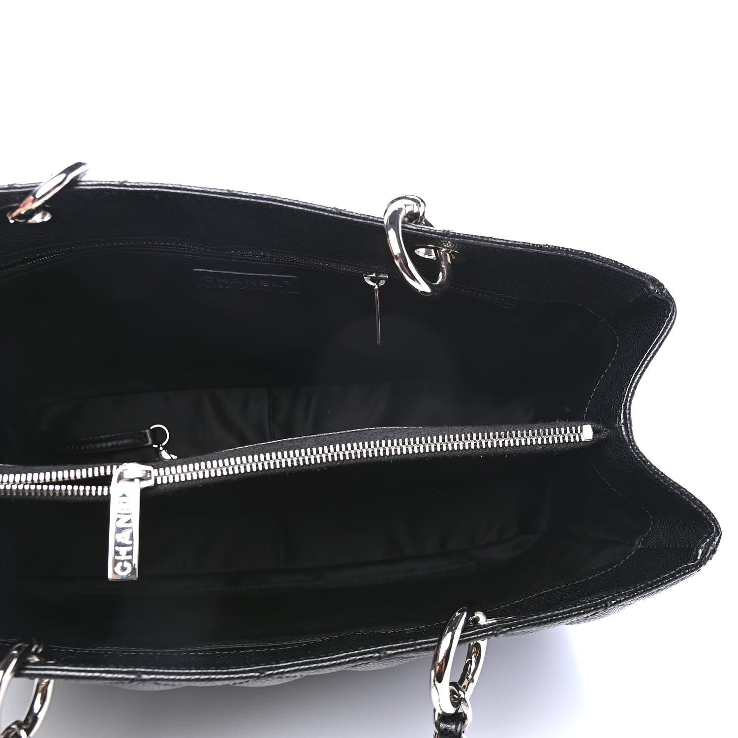 Chanel Caviar Quilted Grand Shopping Tote GST Black 4 of 4