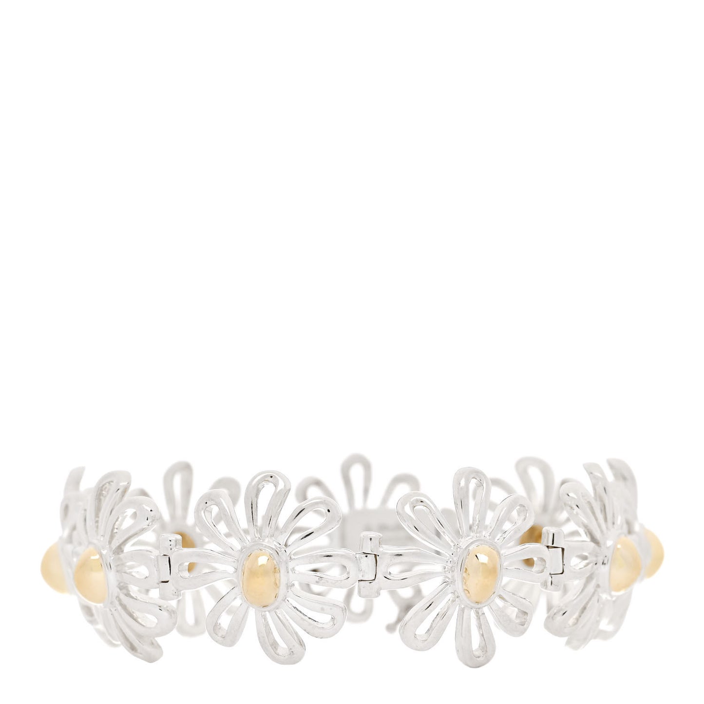 Sterling Silver 18K Yellow Gold Paloma Picasso Daisy Bracelet