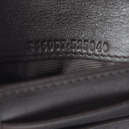 Gucci Guccissima Continental Flap Wallet Dark Brown 7 of 8