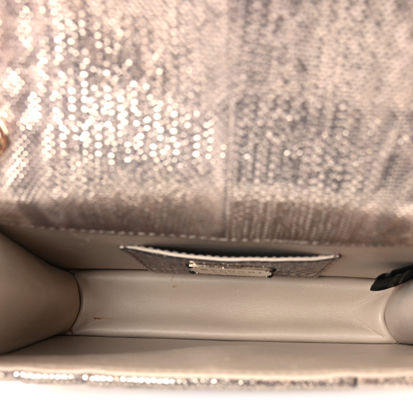 Metallic Karung Serpenti Forever Crossbody Beige