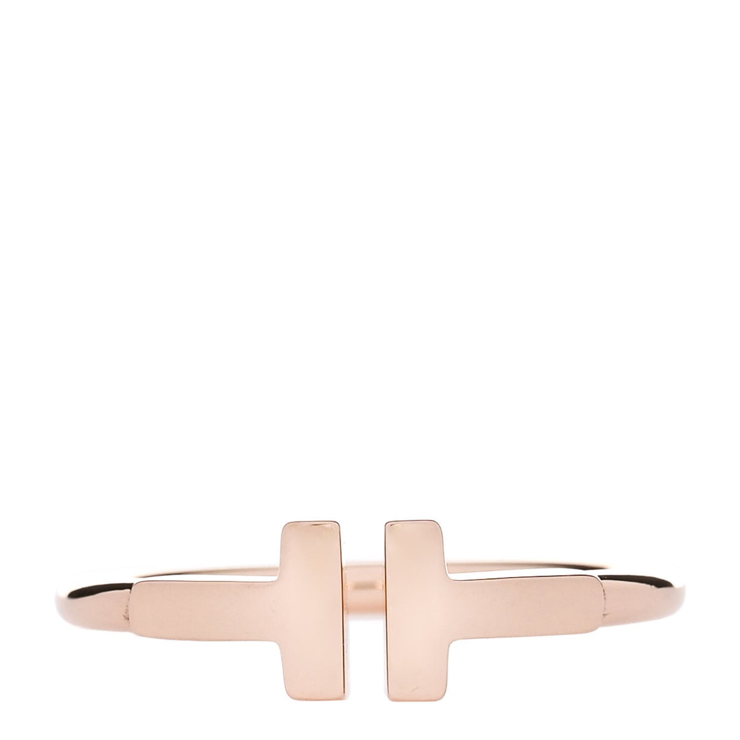 18K Rose Gold T Wire Ring 51 5.75
