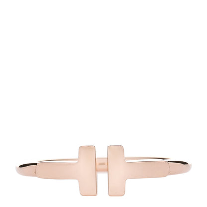 Tiffany 18K Rose Gold T Wire Ring 51 5.75 1 of 4