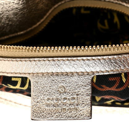Gucci Metallic Calfskin Medium Britt Tassel Shoulder Bag Platinum 6 of 11