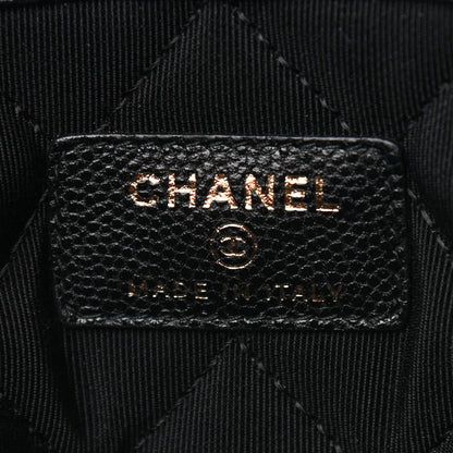Chanel Caviar Quilted Large Golden Class Pouch Black 6 of 7