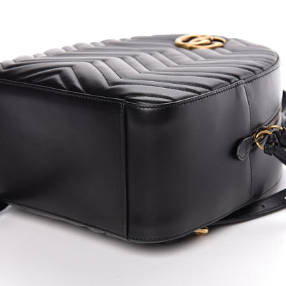 Gucci Calfskin Matelasse GG Marmont Backpack Black 10 of 10