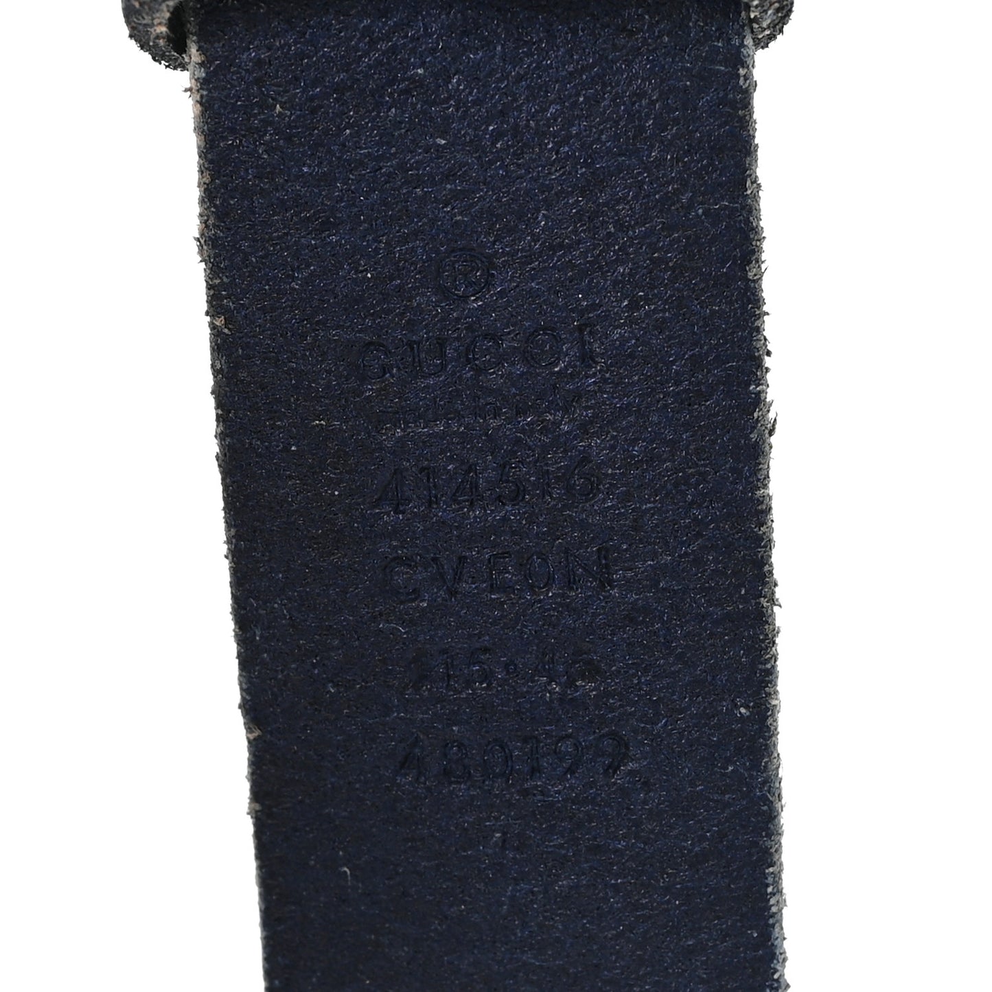 Cuoio Toscano Nickel Double G 30mm Belt 115 46 Blue