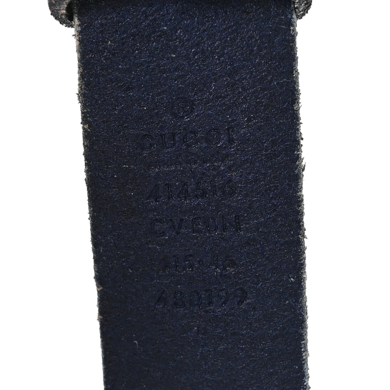Gucci Cuoio Toscano Nickel Double G 30mm Belt 115 46 Blue 3 of 5