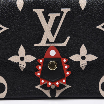 Louis Vuitton Empreinte Monogram Giant Crafty Pochette Felicie Black Creme 9 of 9