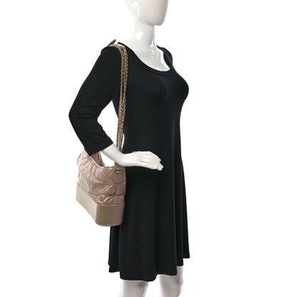 Chanel Iridescent Aged Calfskin Quilted Medium Gabrielle Hobo Light Pink 2 of 9