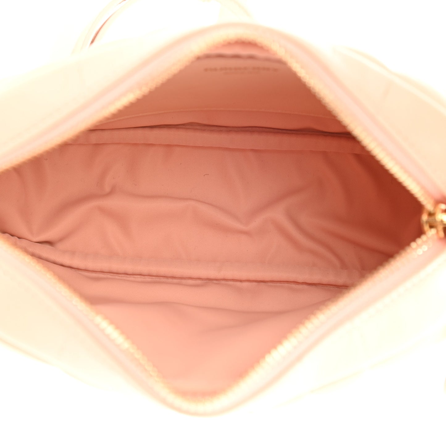 Lambskin Quilted Mini Lola Camera Bag Peach