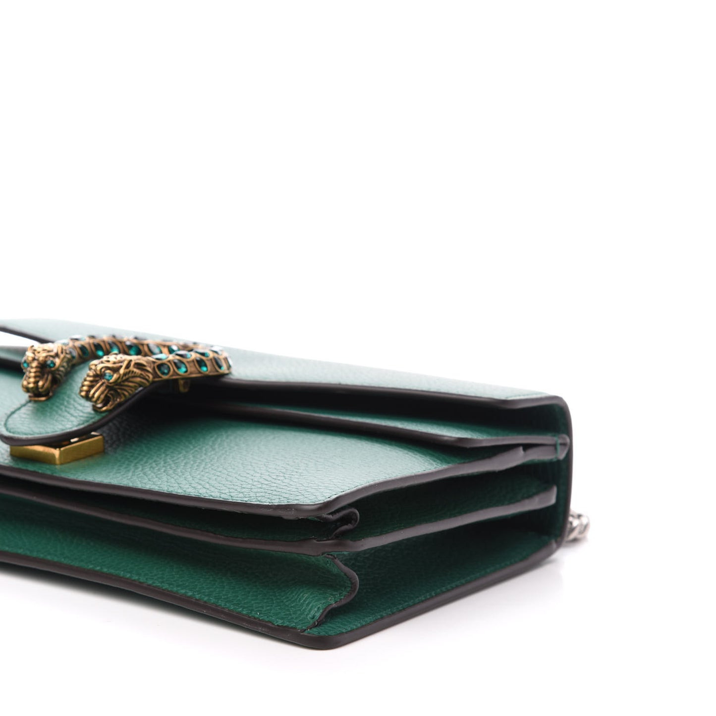 Pebbled Calfskin Small Dionysus Shoulder Bag Emerald