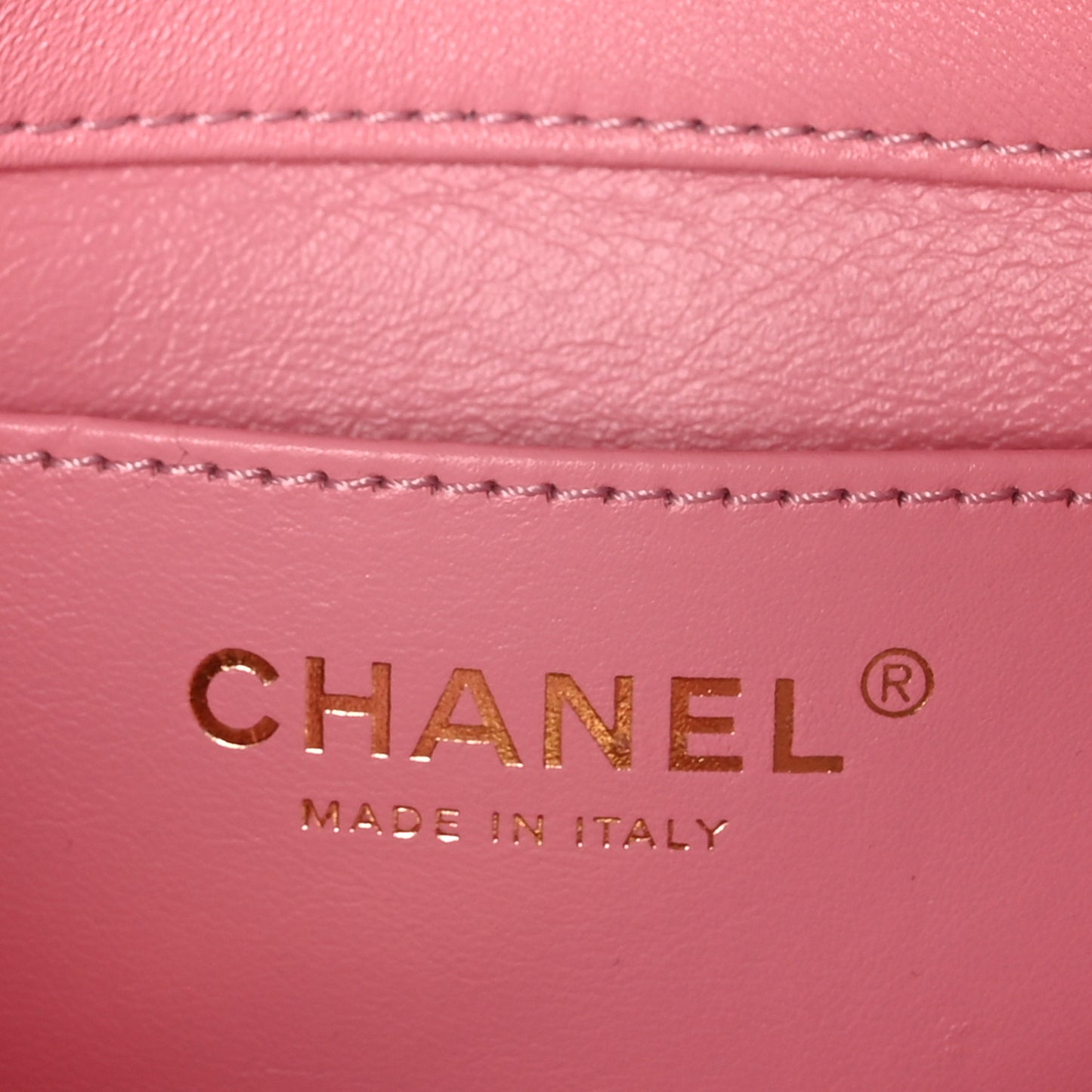 Lambskin Wenge Quilted Mini Fashion Wood Square Flap Pink