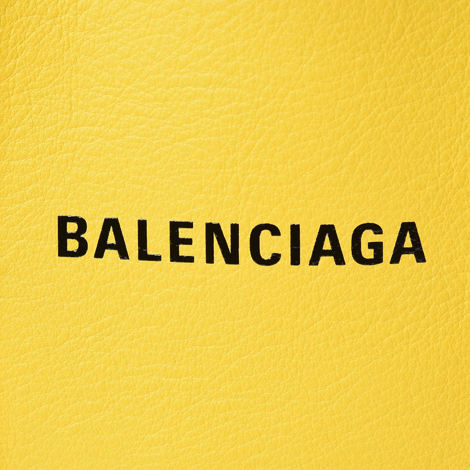 Balenciaga Smooth Calfskin Logo XXS Everyday Tote Jaune Soleil Black 8 of 9