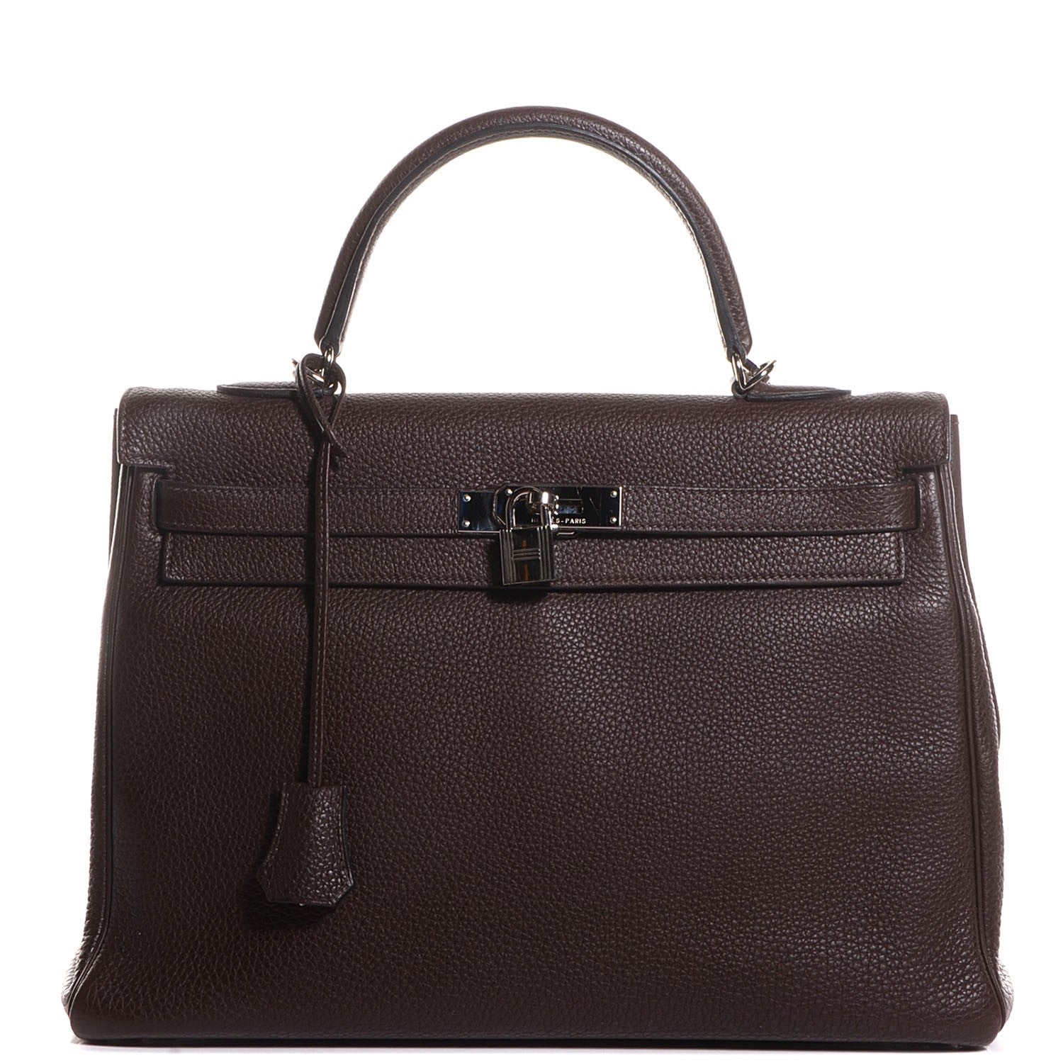 Hermes Togo Kelly Retourne 35 Chocolate 1 of 21