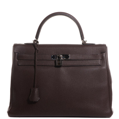 Hermes Togo Kelly Retourne 35 Chocolate 1 of 21