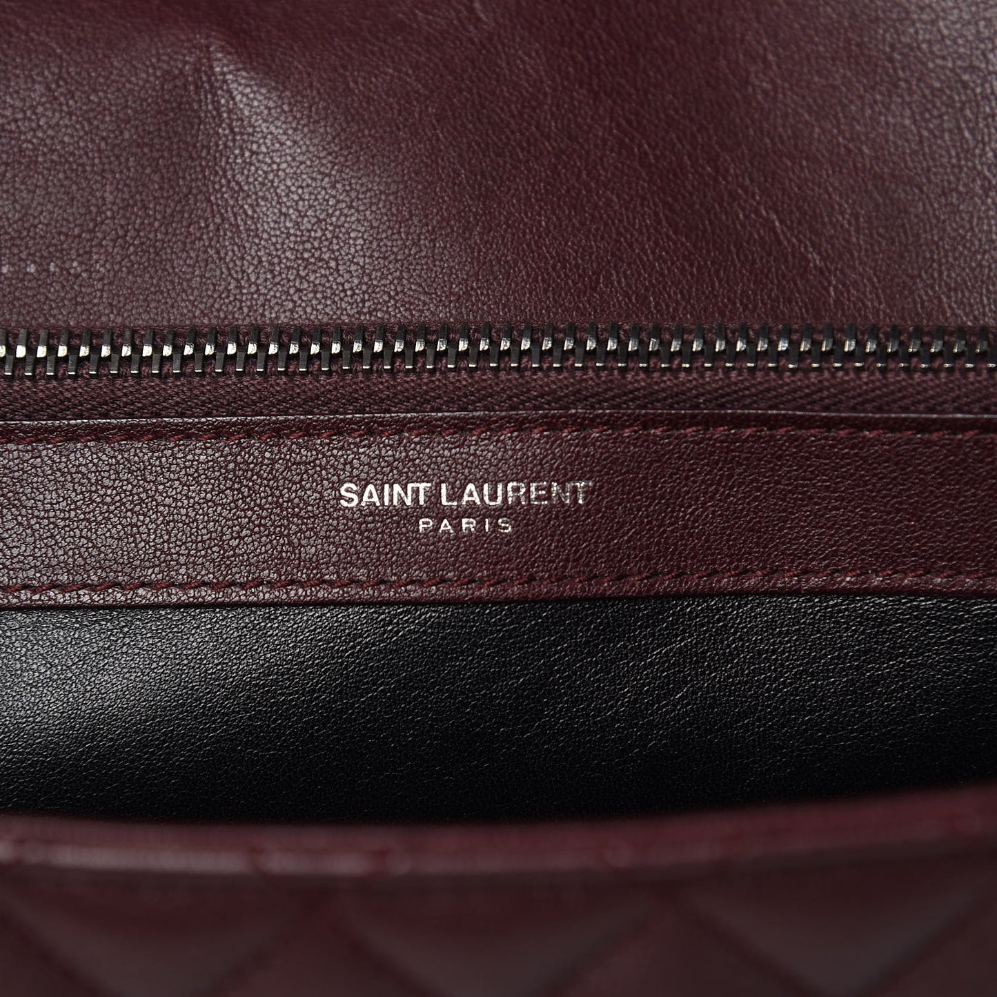 Calfskin Mixed Matelasse Triquilt Large Monogram Envelope Satchel Bordeaux