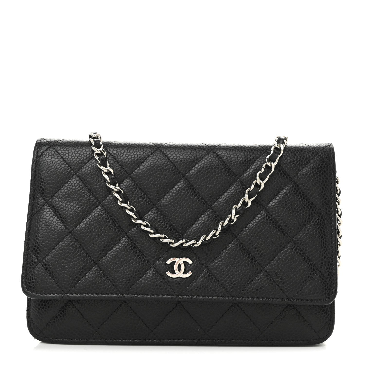 Chanel Caviar Quilted Wallet on Chain WOC Black 1 of 12