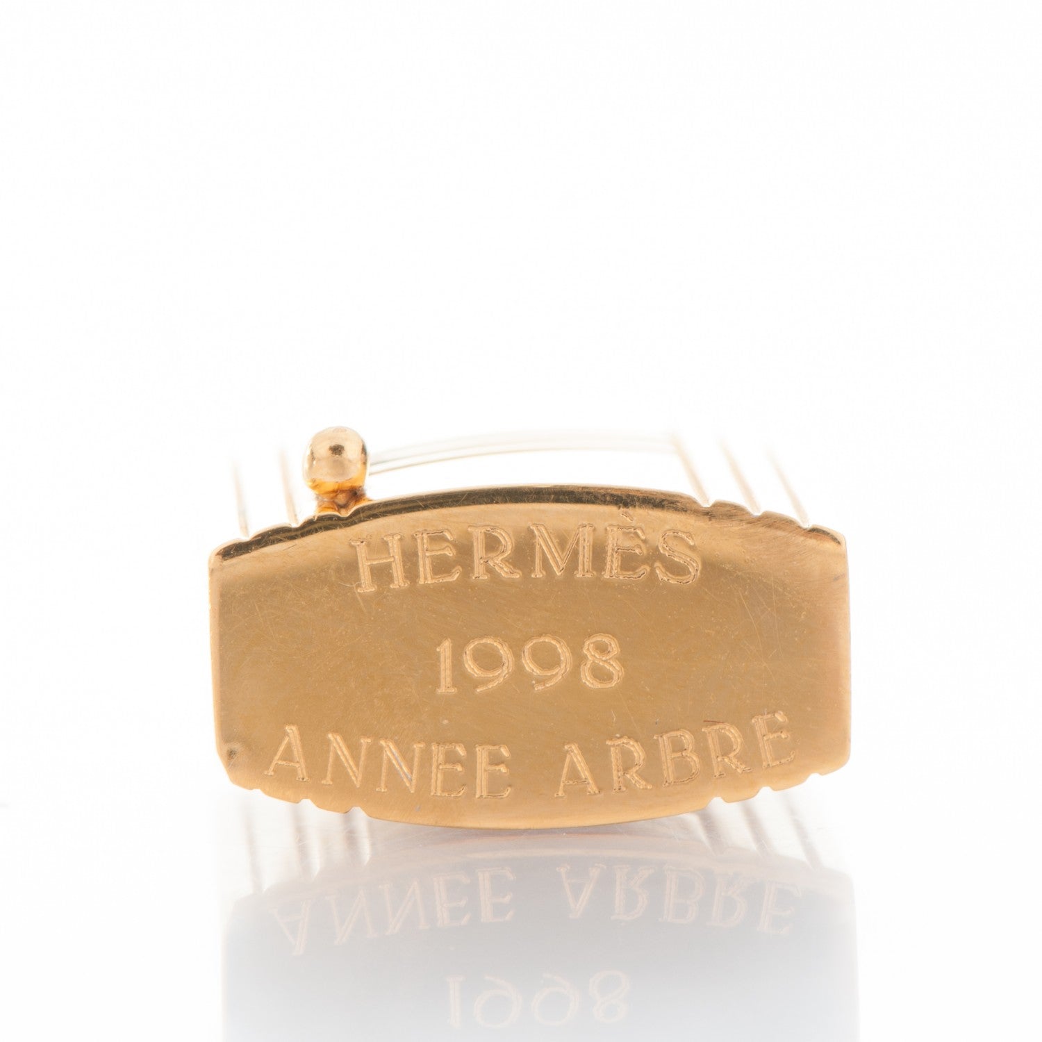Hermes Gold Plated Cadena Lock 3 of 3