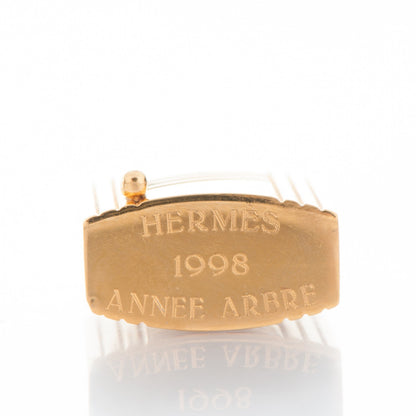 Hermes Gold Plated Cadena Lock 3 of 3
