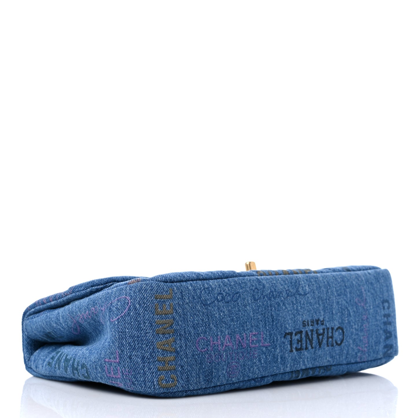 Denim Quilted Denim Large Mood Flap Blue Multicolor