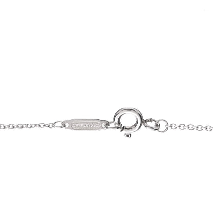 Tiffany Sterling Silver Enamel Beaded Heart Key Pendant Necklace Blue 4 of 4