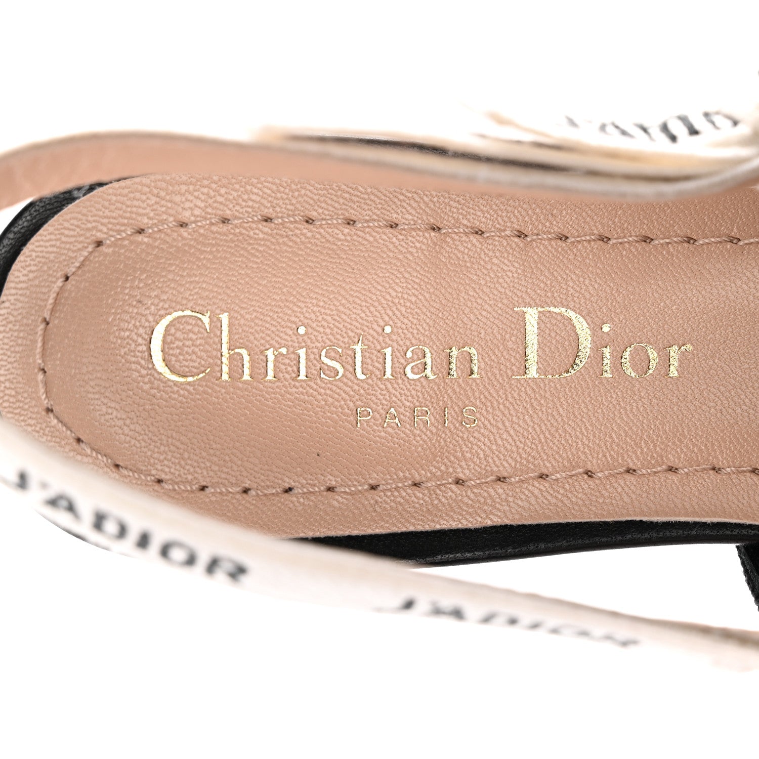 Christian Dior Technical Canvas Ribbon J'Adior Slingback Flats 36.5 Black 7 of 11