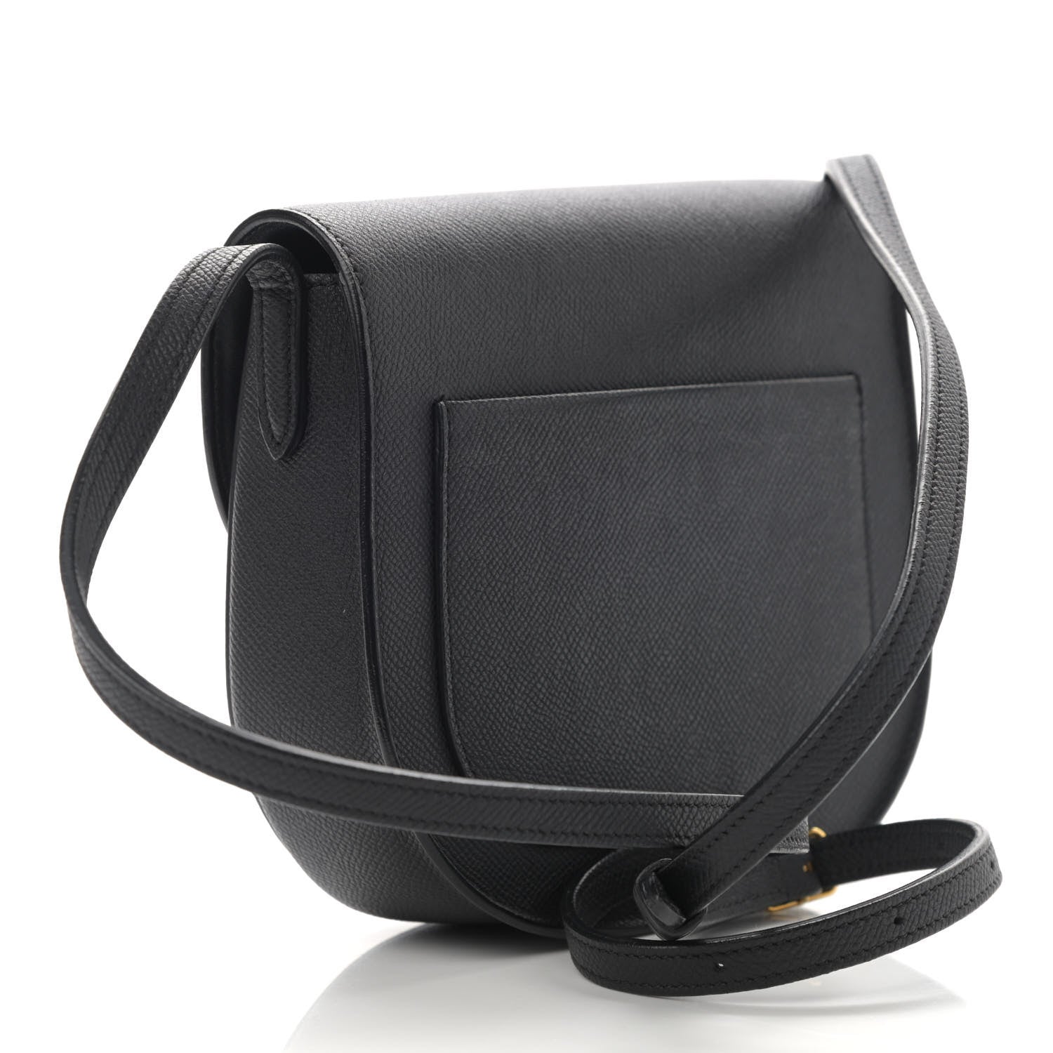 Celine Grained Calfskin Small Trotteur Black 3 of 8