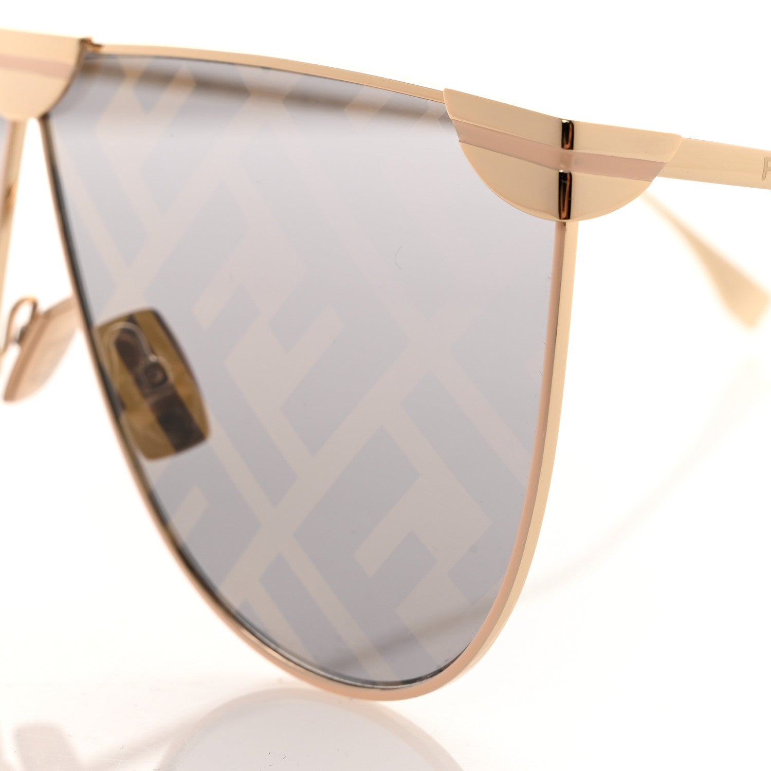 Fendi FF Fabulous 2.0 Shield Sunglasses FF 0467/S Gold 8 of 8