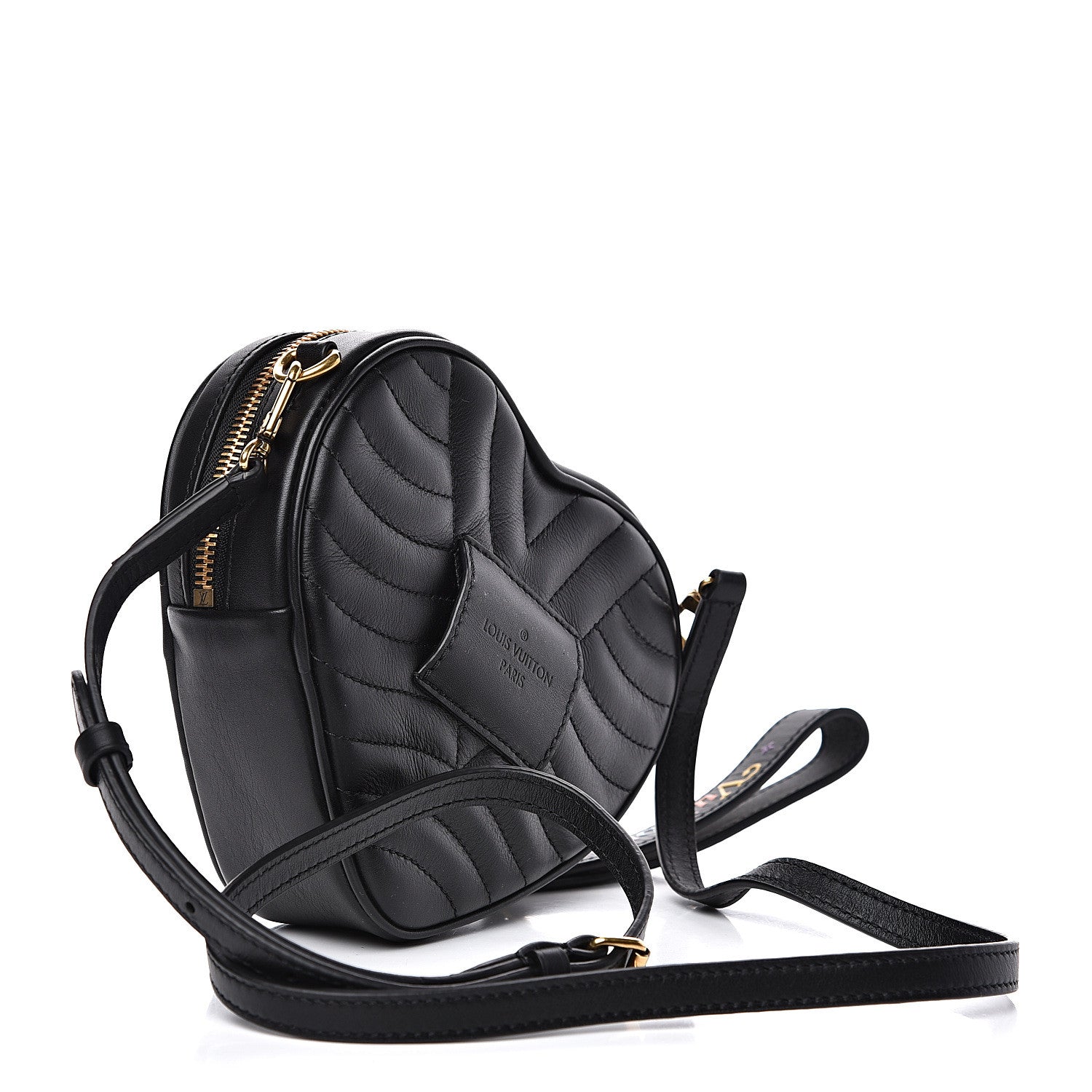 Louis Vuitton Calfskin New Wave Heart Bag Black 3 of 12