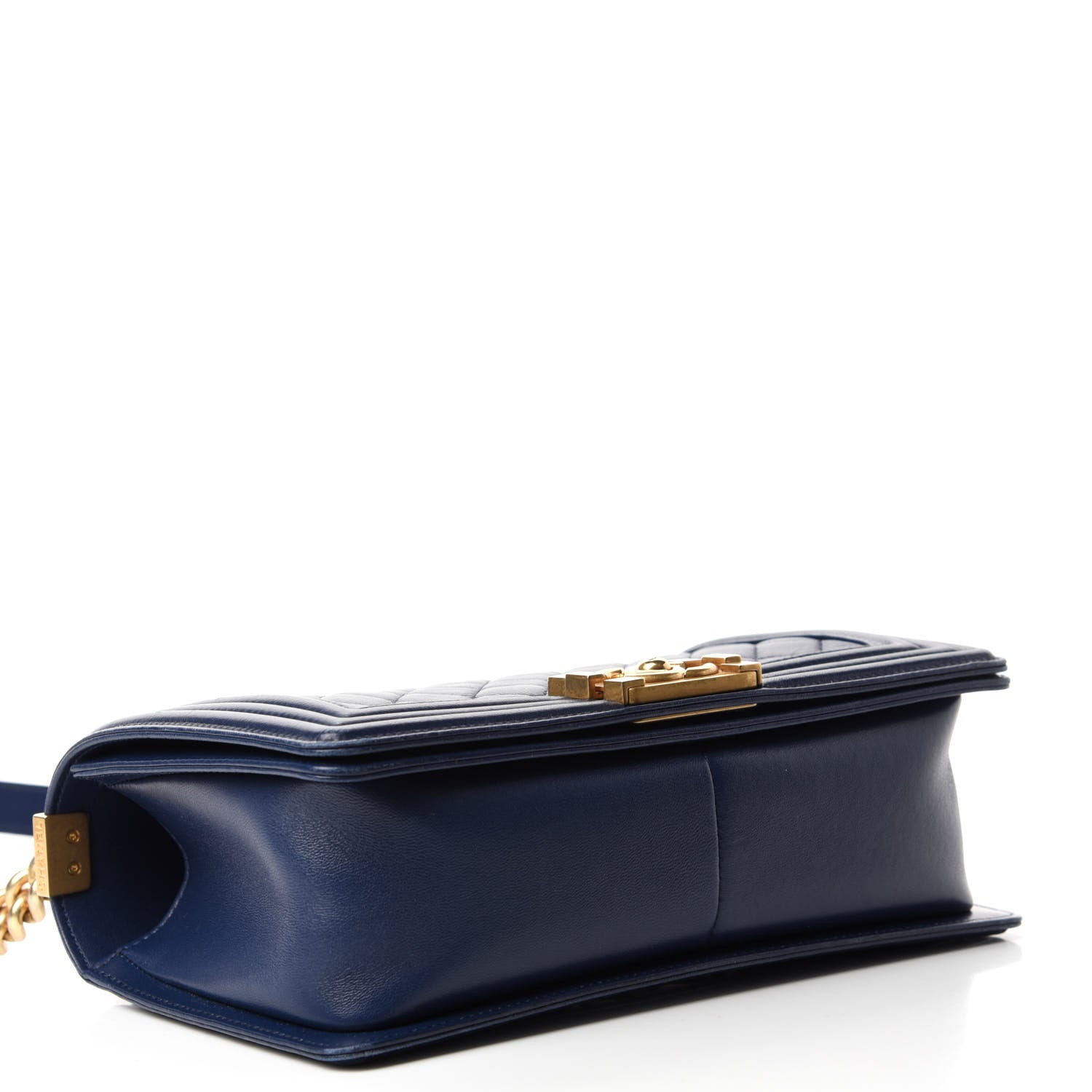 Chanel Lambskin Quilted Medium Boy Flap Dark Navy 4 of 12