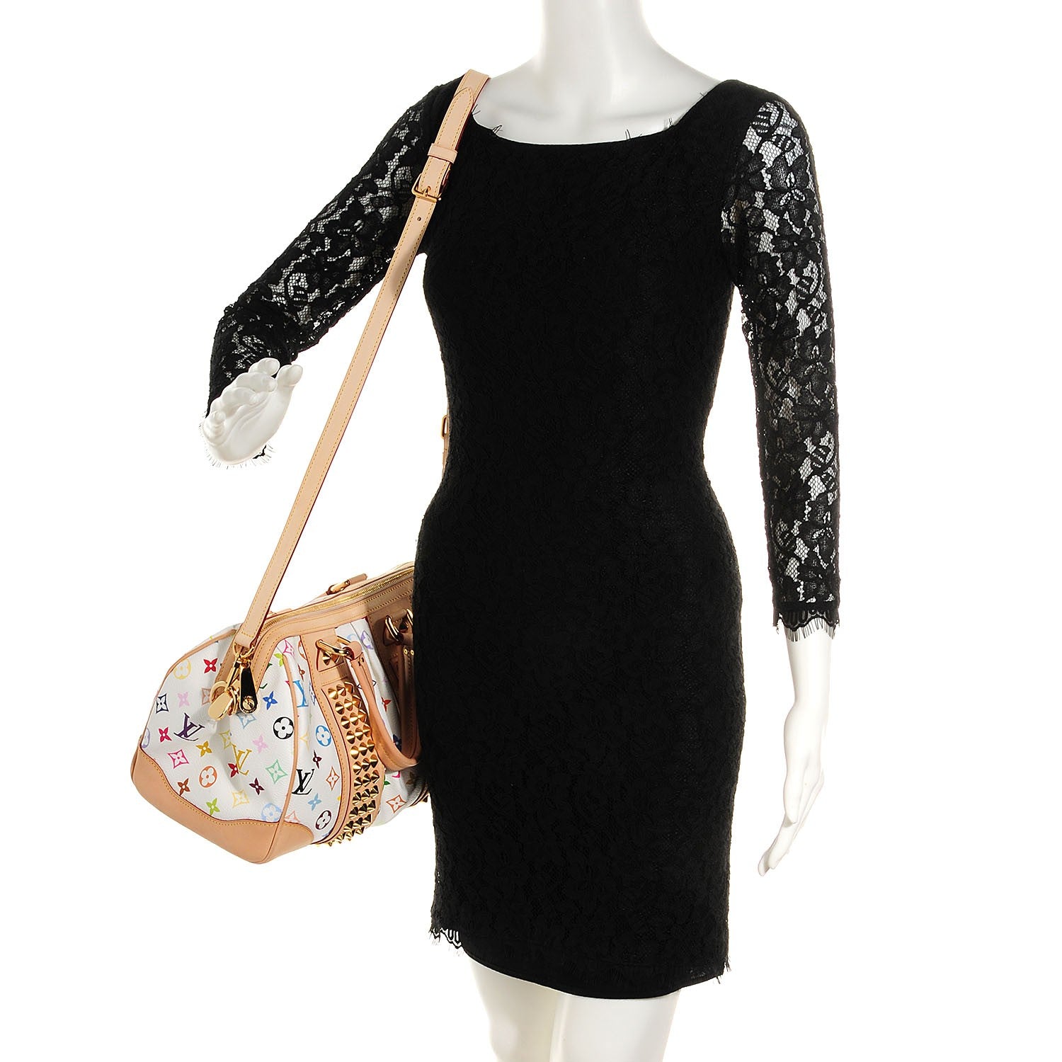 Louis Vuitton Monogram Multicolor Courtney MM White 2 of 7