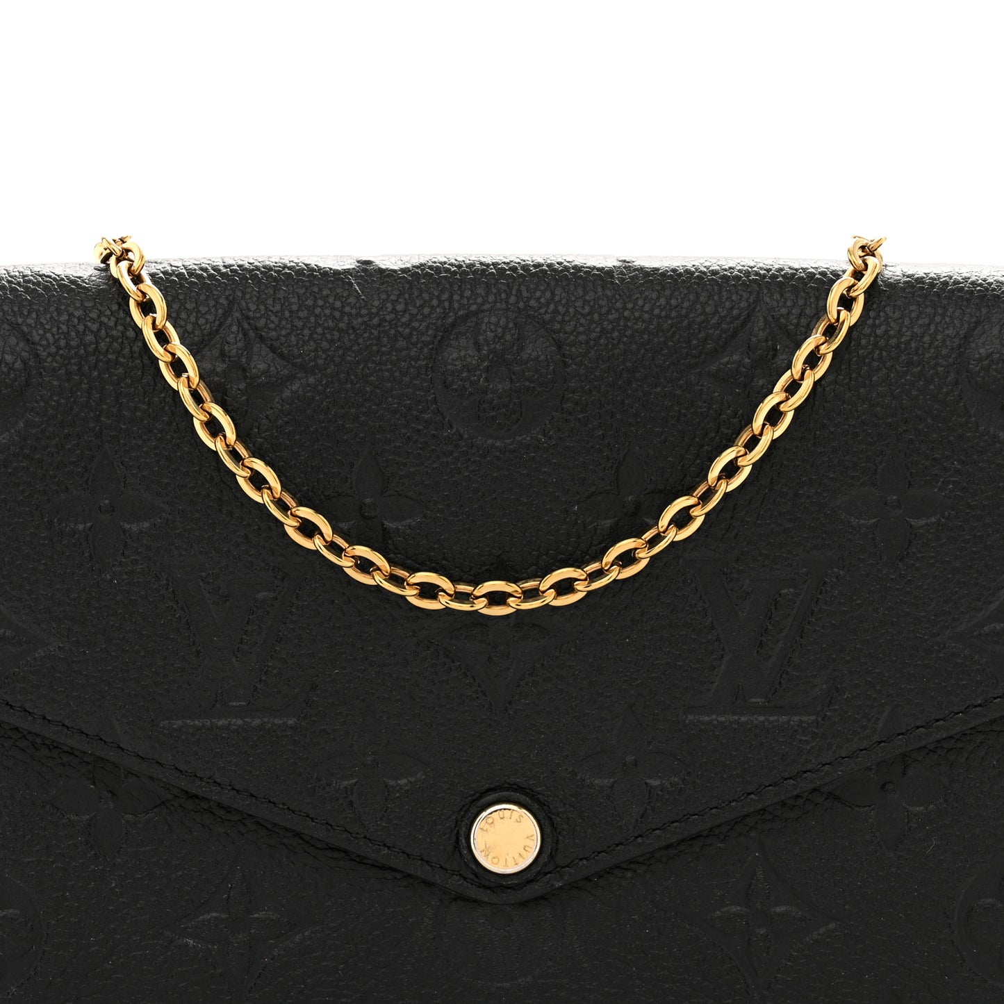 Empreinte Pochette Felicie Chain Wallet Black