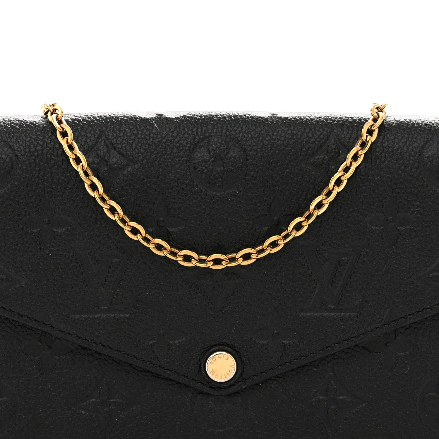 Louis Vuitton Empreinte Pochette Felicie Chain Wallet Black 8 of 12