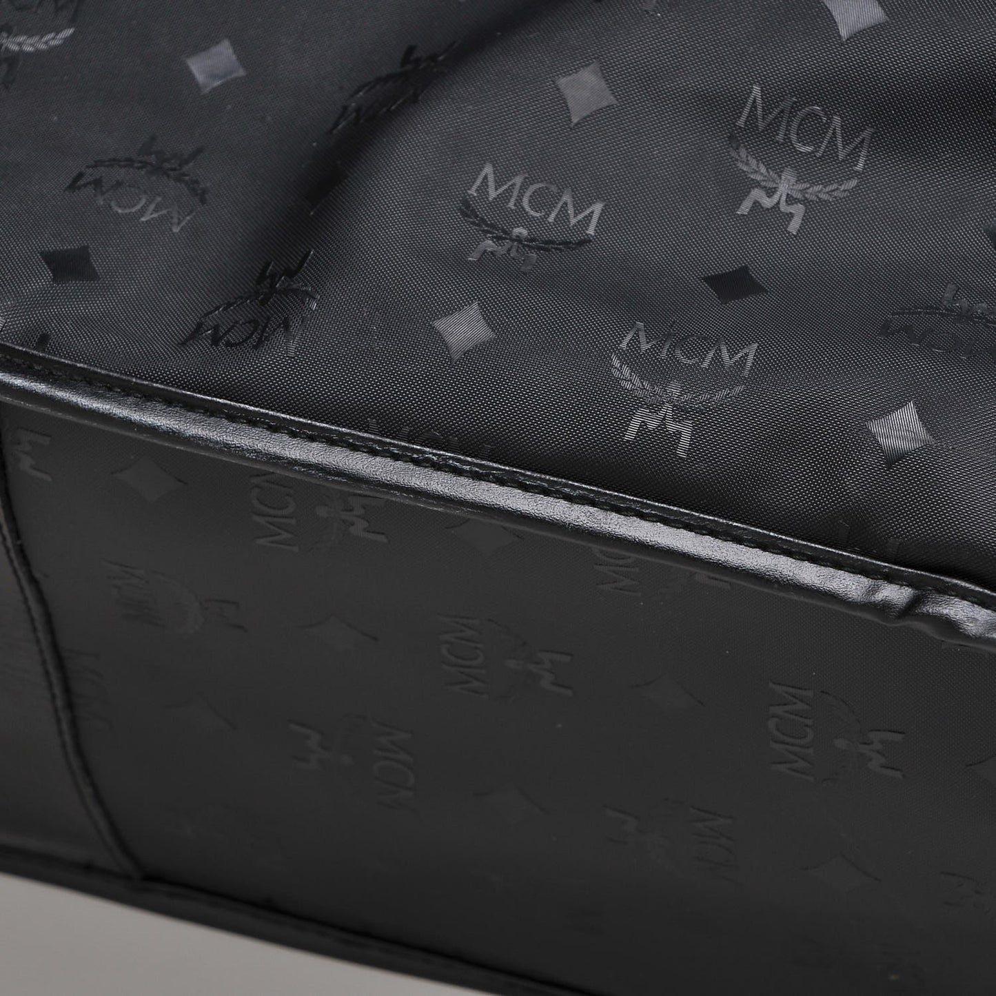 Monogram Coated Canvas Garment Bag Black