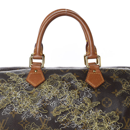 Louis Vuitton Monogram Dentelle Speedy 30 Gold 10 of 10