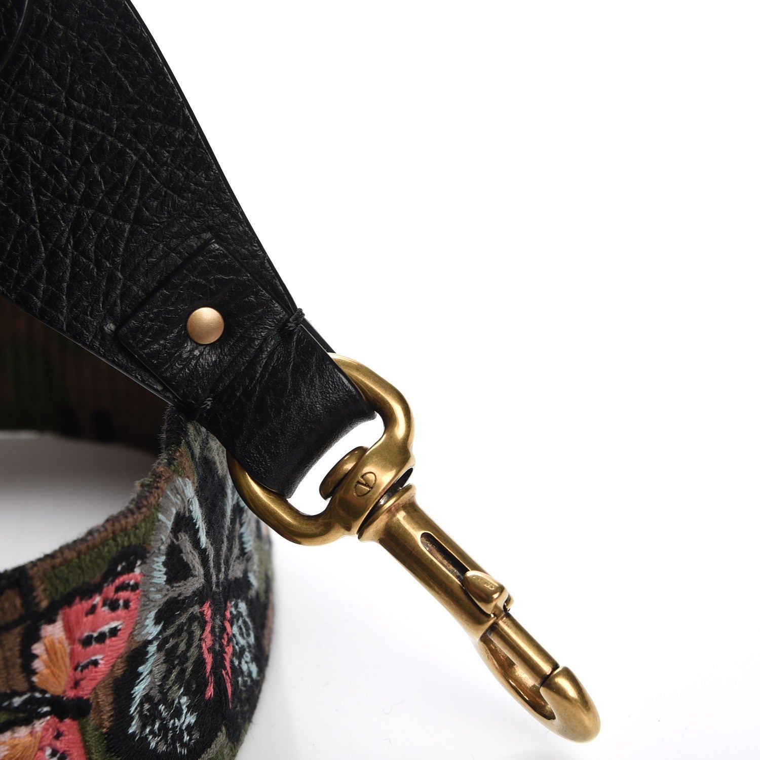 Valentino Garavani Canvas Camubutterfly Rockstud Guitar Strap Multicolor 4 of 4