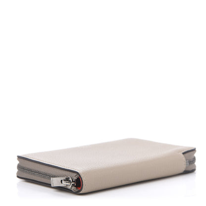 Celine Drummed Calfskin Medium Zip Around Multifunction Wallet Dune 4 of 9