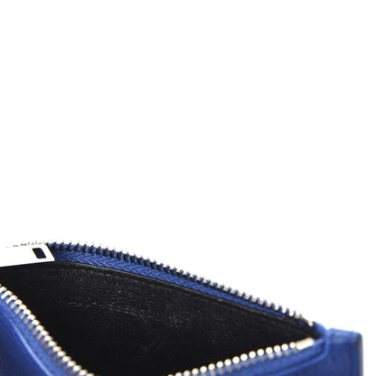 Saint Laurent Grained Calfskin 5 Fragments Zip Pouch Card Holder Deep Marjorelle 8 of 8