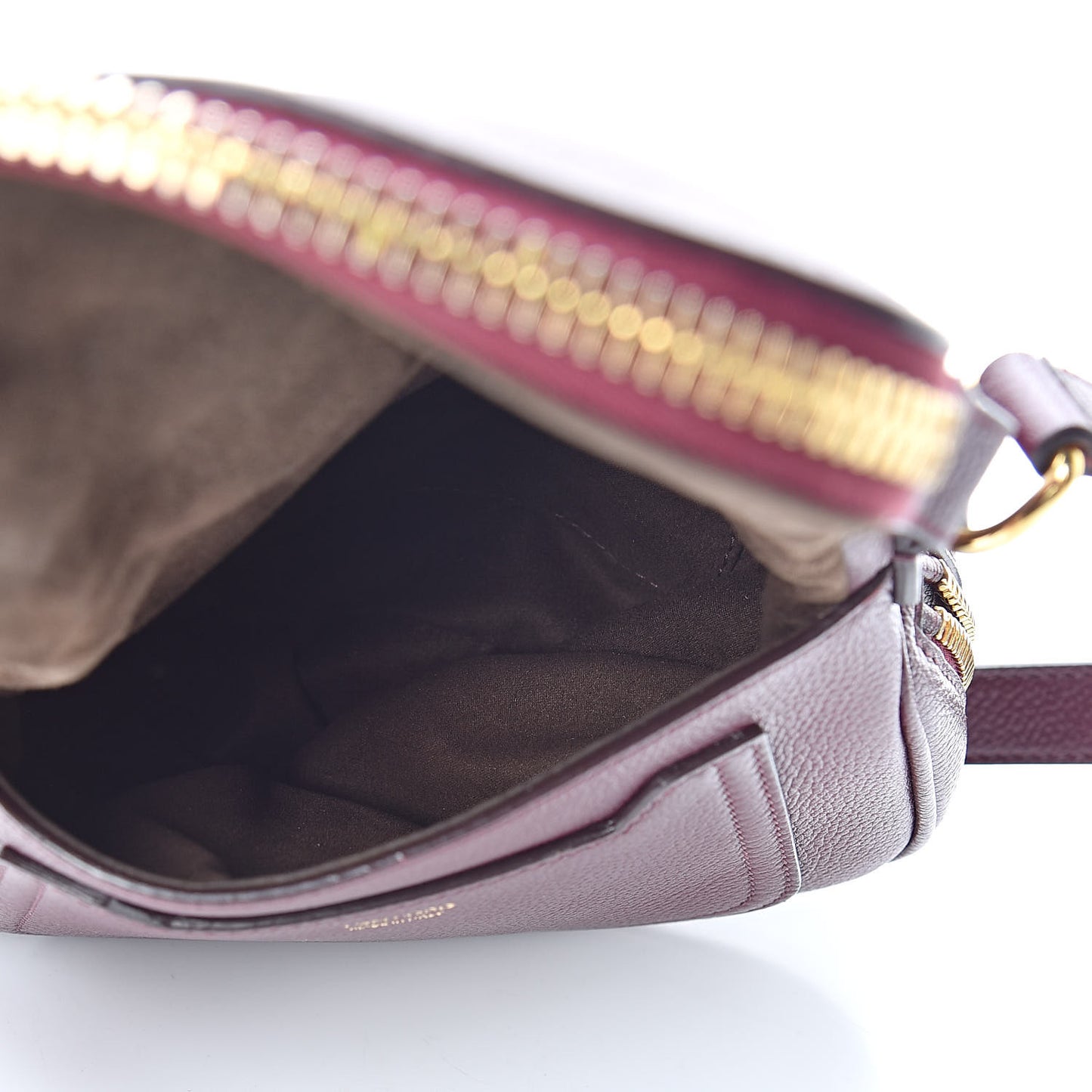 Calfskin Mini Jennifer Crossbody Bag Oxblood