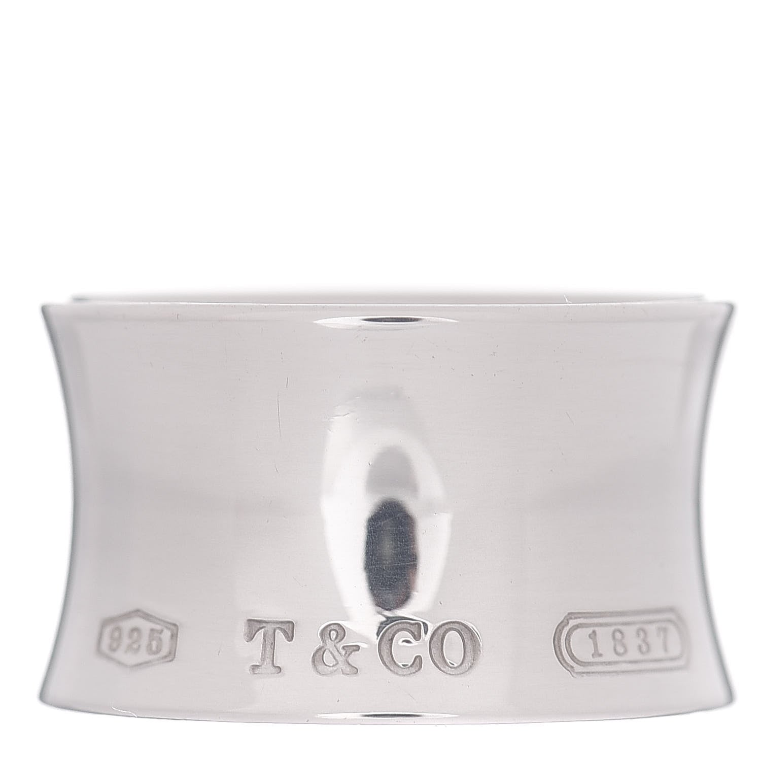 Tiffany Sterling Silver 1837 Wide Ring 52 6 1 of 4