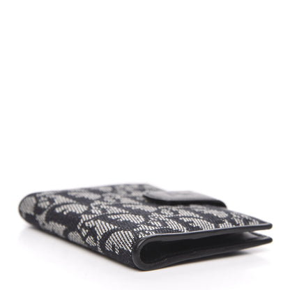 Christian Dior Monogram Compact Wallet Black 4 of 7