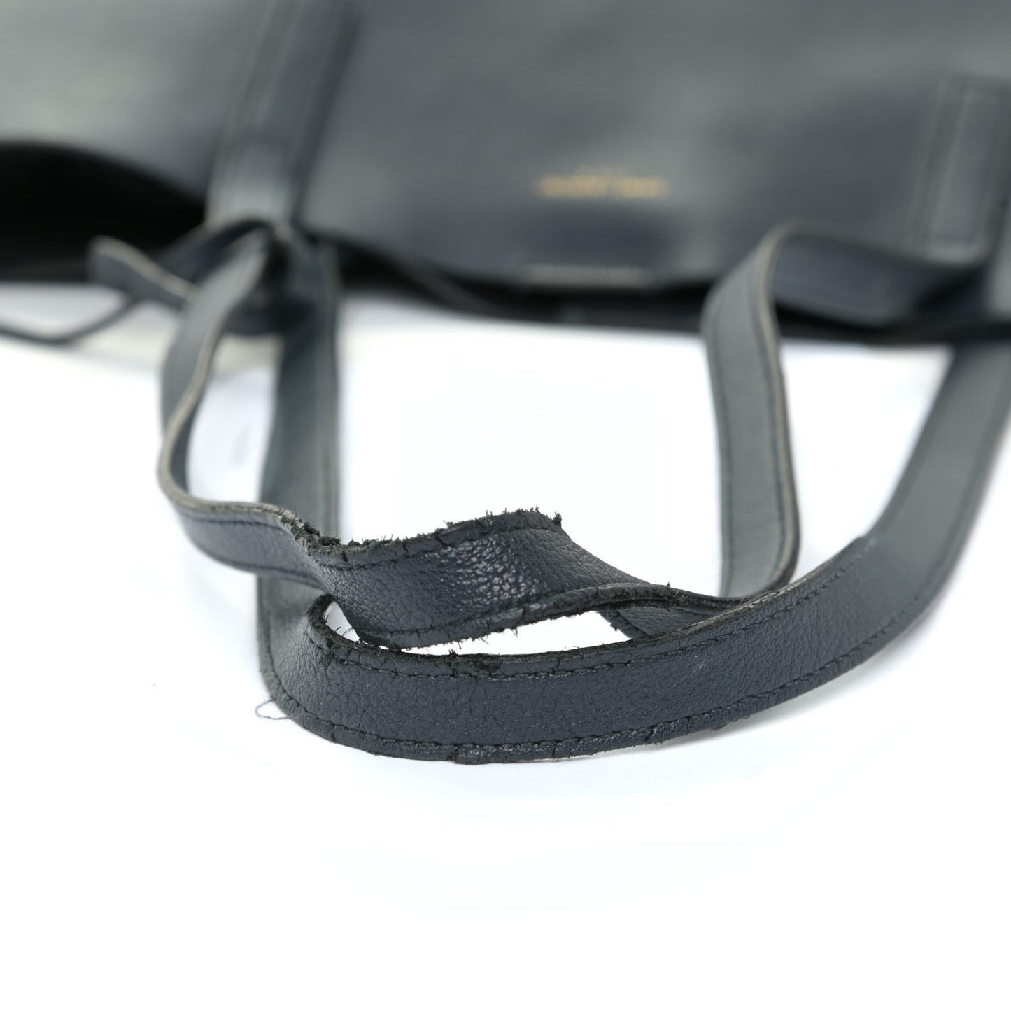 Calfskin Large Shopping Tote Navy Blue