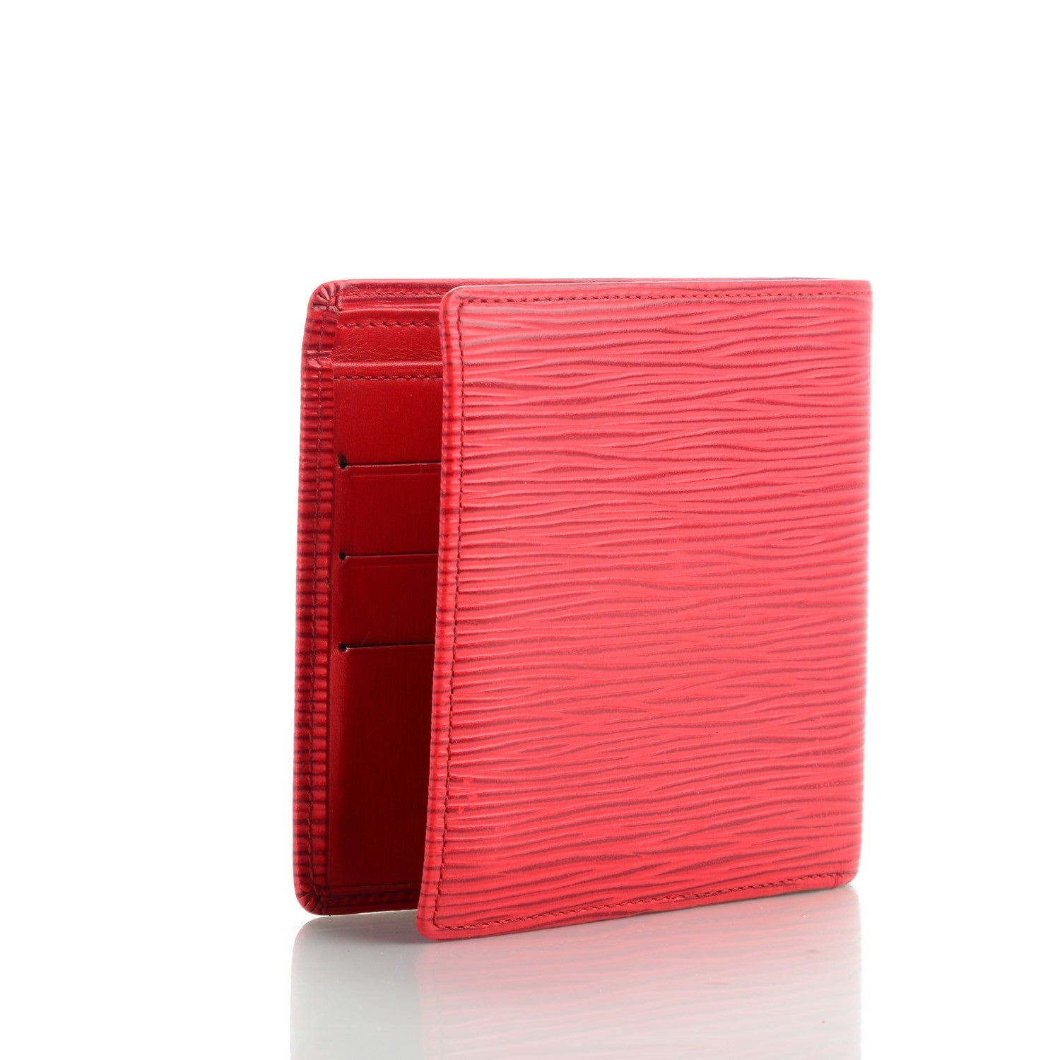 Louis Vuitton Epi Porte-Billets Cartes Credit Monnaie Wallet Rouge 3 of 9