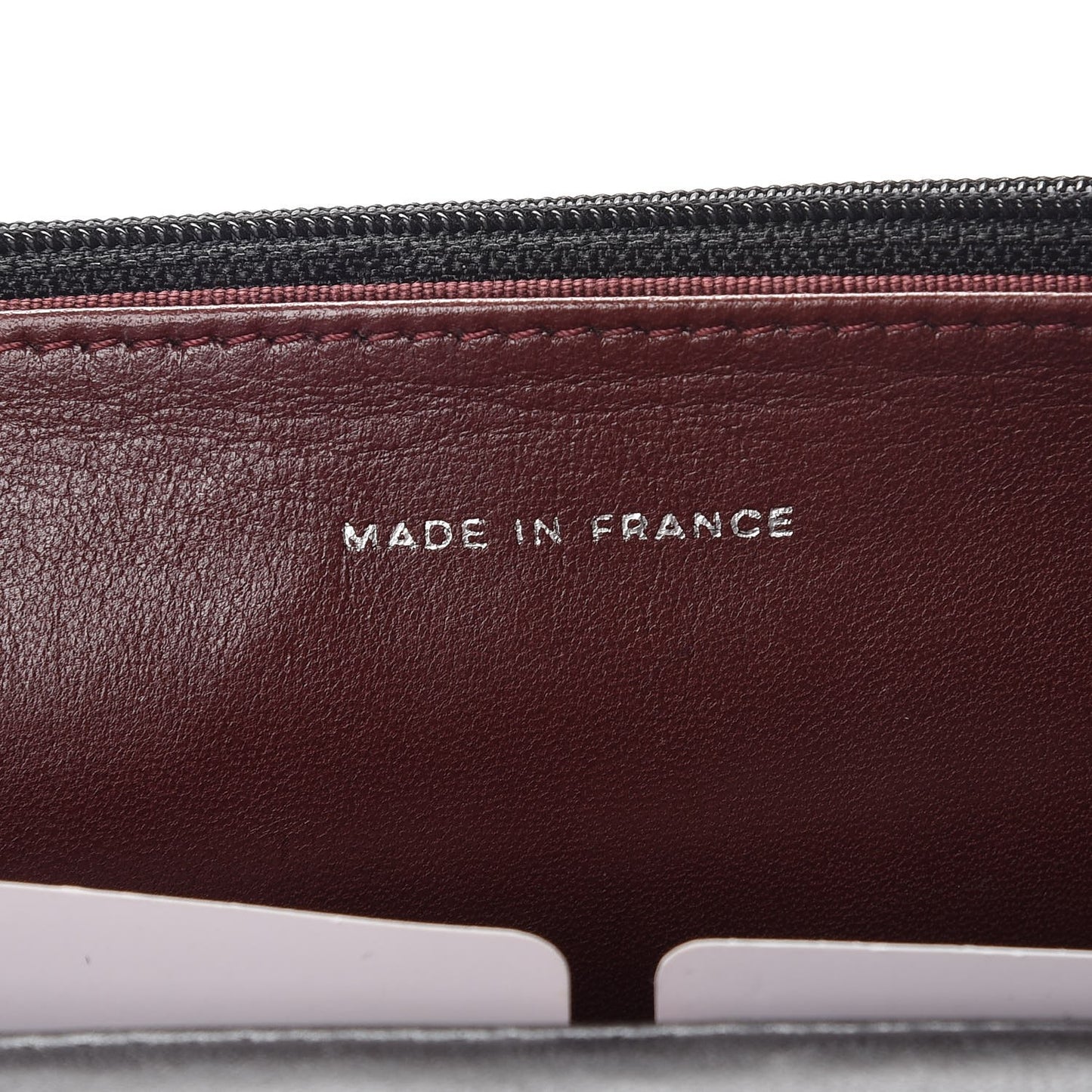 Lambskin Quilted Wallet On Chain WOC Black