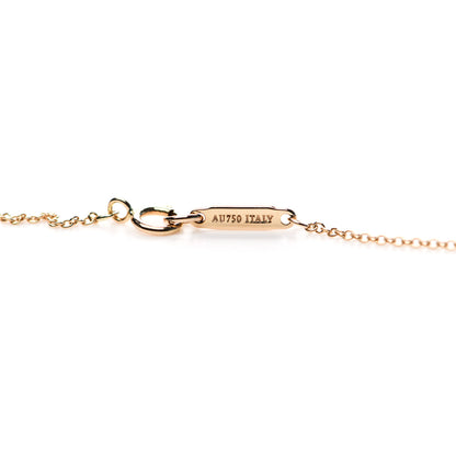Tiffany 18K Rose Gold Diamond 1837 Circle Pendant Necklace 5 of 6
